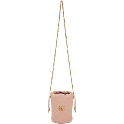 Gucci Double G Bucket Bag In 5909 Pink