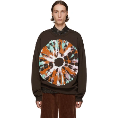 【DRIES VAN NOTEN】スウェット Oversized cotton-blend jersey sweatshirt in grey - Dries Van