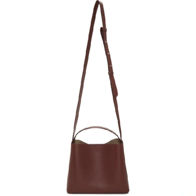 Aesther Ekme Burgundy Mini Sac Bag In 127 Brick