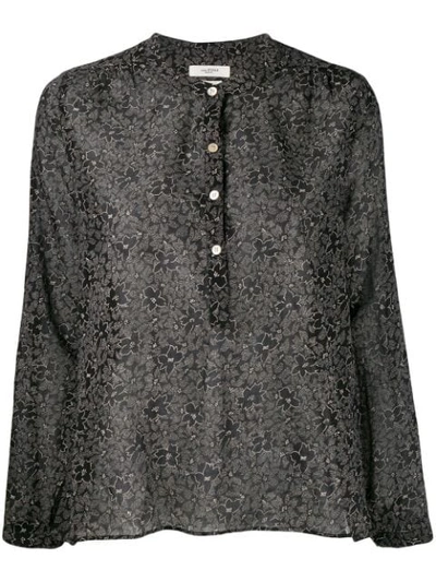 Isabel Marant Étoile Relaxed Floral Shirt In Black