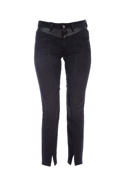 Givenchy Slit Hem Denim Jeans In Black
