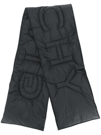 Givenchy Logo-quilted Technical Scarf In Black