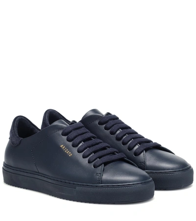 Axel Arigato Clean 90 Leather Sneakers In Blue