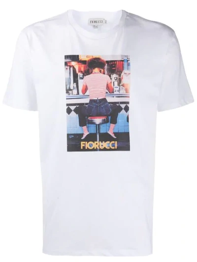 Fiorucci T-shirt Mit Foto-print In White