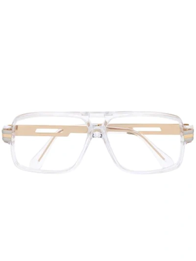 Cazal Oversized Glasses In Metallic