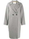 Harris Wharf London Double-breasted Coat In Grey