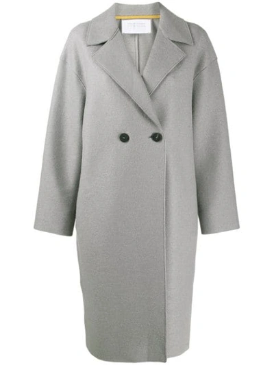 Harris Wharf London Double-breasted Coat In Grey