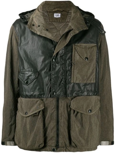 C.p. Company Utility Jacket In Green