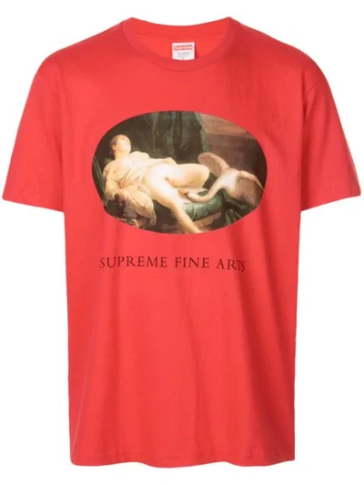 Supreme Lida And The Swan T-shirt In Red