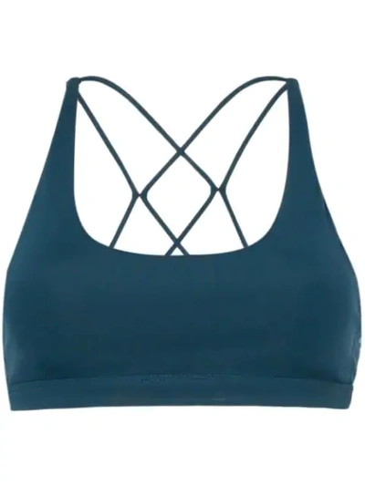 Nimble Activewear Flow And Go Sports Bra In Blue
