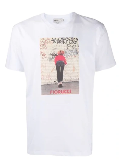 Fiorucci Graffiti Girl T-shirt In White