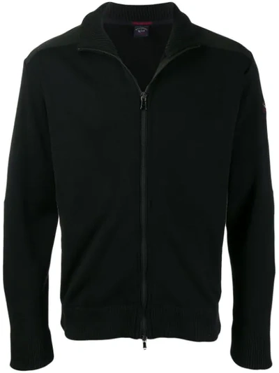 Paul & Shark Zipped Jacket In Black