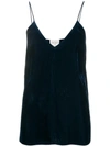 Forte Forte Flared Camisole Top In Blue