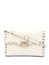 Valentino Garavani Garavani Rockstud Crossbody Bag In White