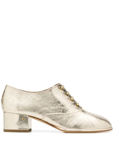 Laurence Dacade Lace Up Shoes Tilly In Gold