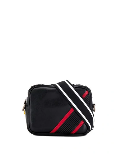 Givenchy Leather Logo Camera Cross Body Bag In Black Red