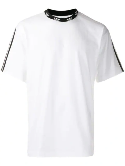 Adidas Originals Logo Neckline T-shirt In White