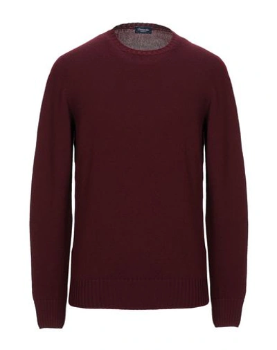 Drumohr Sweaters In Maroon
