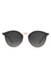 Krewe Collins 62mm Gradient Oversize Round Sunglasses In Petal/gray Gradient