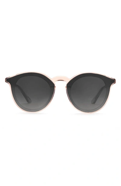 Krewe Collins 62mm Gradient Oversize Round Sunglasses In Petal/gray Gradient