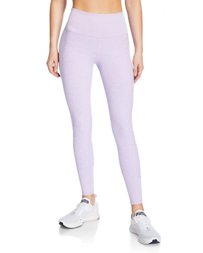 Alo Yoga 7/8 High-waist Lounge Leggings In Ultraviolet Heather