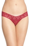 Hanky Panky Signature Lace Low Rise Thong In Ivy