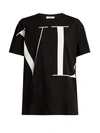 Valentino Black Oversized Vltn T-shirt