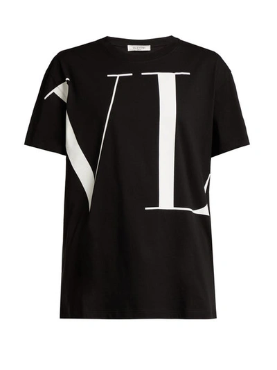 Valentino Black Oversized Vltn T-shirt