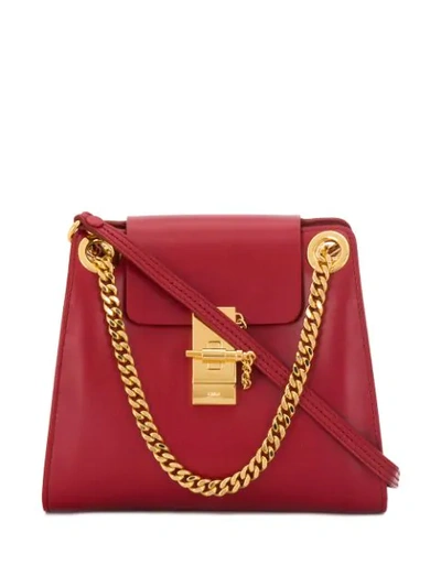 Chloé Small Annie Shoulder Bag In Red