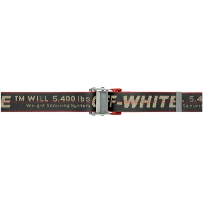 Off-white Grey Mini Industrial Belt In 0900 Anthra