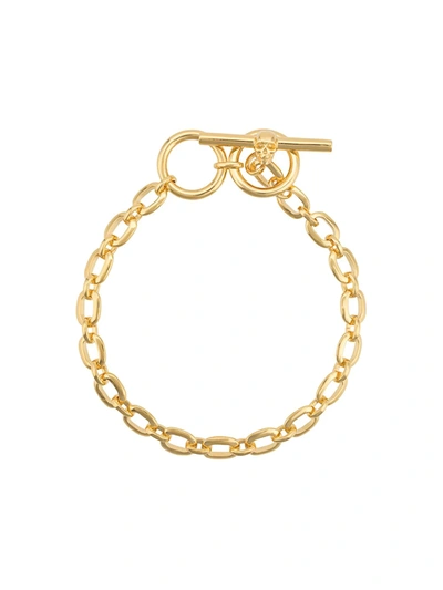 Northskull Atticus Skull Bar Chain Bracelet In Gold