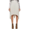 Acne Studios Ilsie Asymmetric Pleated Wool-blend Midi Skirt In Asymmetrical Pleated Skirt