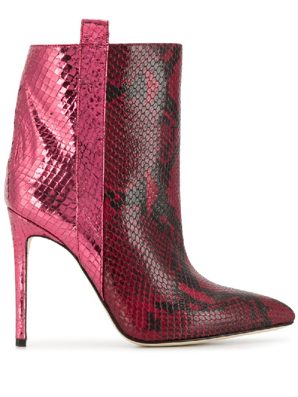 leather stiletto booties