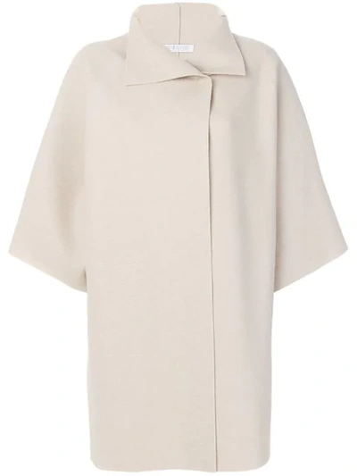 Harris Wharf London Structured Coat In Neutrals