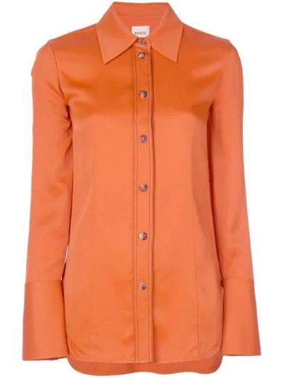 Khaite Oversized Shirt In Orange