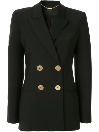 Camilla And Marc Double Breasted Blazer In Black