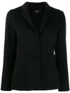 Theory Single-breasted Fitted Blazer In Black