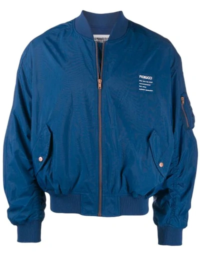 Fiorucci Louny Lonik Bomber Jacket In Blue