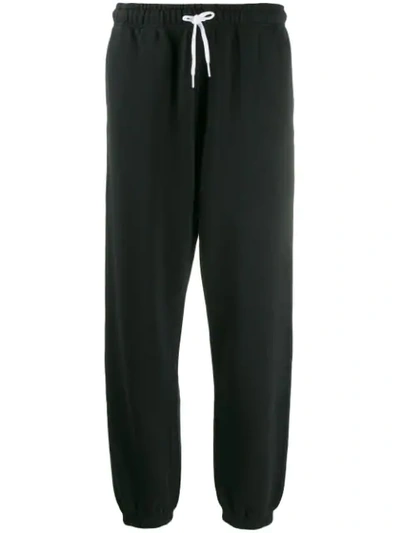Polo Ralph Lauren Cropped Track Trousers In Black