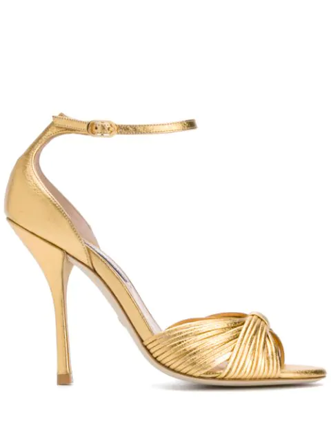 stuart weitzman gold sandals