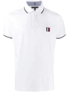 Tommy Hilfiger Logo Polo Shirt In 100 Bright White