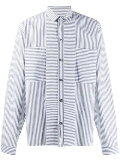 Ann Demeulemeester Striped Shirt In White
