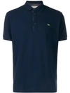 Etro Embroidered Detail Polo Shirt In Blue