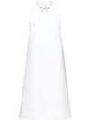 Miu Miu Kleid Aus Faille-cady In White