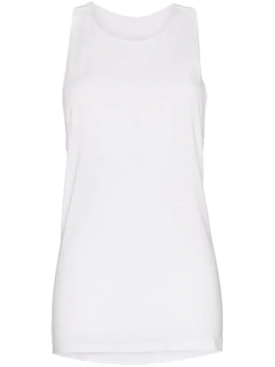 Nimble Activewear Top Mit Verdrehtem Racerback In White
