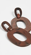 Simon Miller S750 Oval Earrings In Wood