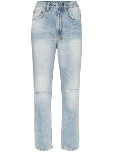 Ksubi Chlo Wasted Mortal Ripped Jeans In Blue