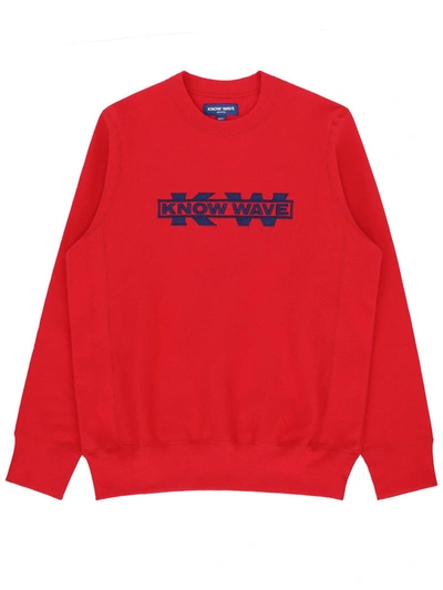Know Wave Red Service Sector Embroidered Sweatshirt