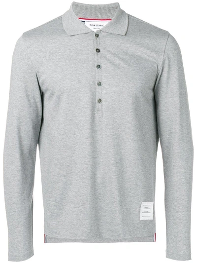 Thom Browne Long Sleeve Jersey Polo