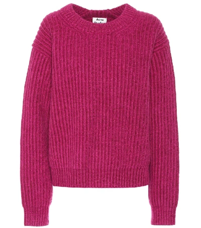Acne Studios Chunky Knit Jumper In Pink